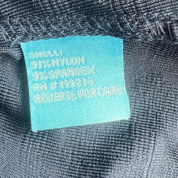 J McLaughlin Swing Dress Blue Jacquard Mini Knot Short Sleeve Stretch Pockets S - Picture 6 of 7